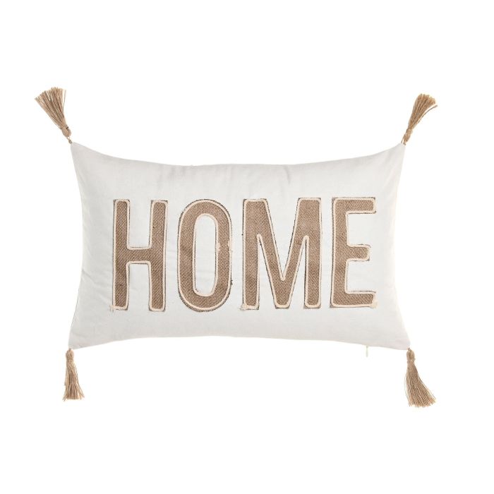 Cojin Boho DKD Home Decor Crudo Natural 50 x 30 cm (2 Unidades) 0 Cojin Boho DKD Home Decor Crudo Natural 50 x 30 cm (2 Unidades) 0