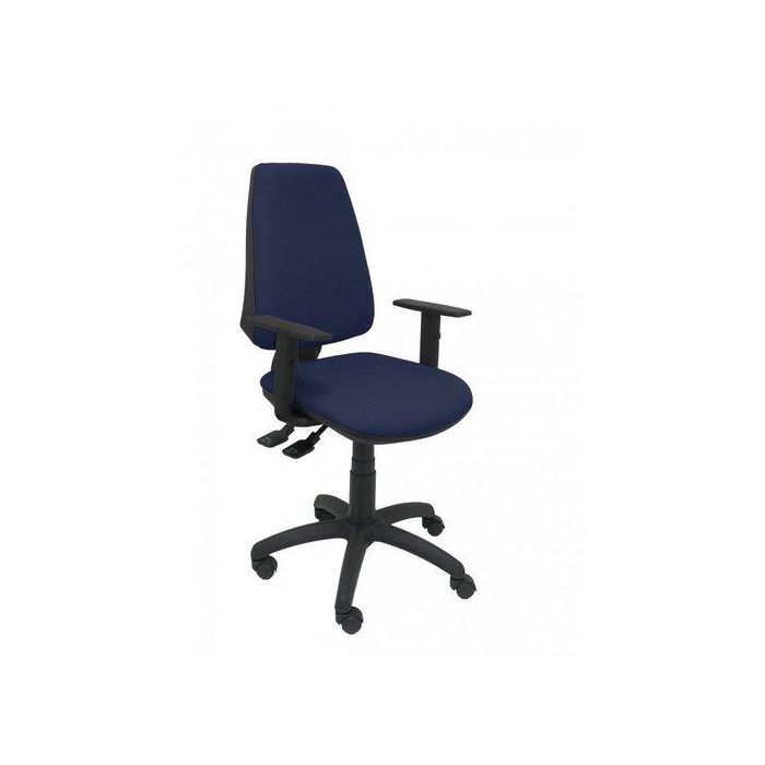 Silla Piqueras Y Crespo Elche S Brazos Regulables Mecanismo Sincro De Doble Maneta Gran Confortabilidad Regulable En Altura Ruedas De Nylon Asiento Y Respaldo Tapizado Bali Azul Marino