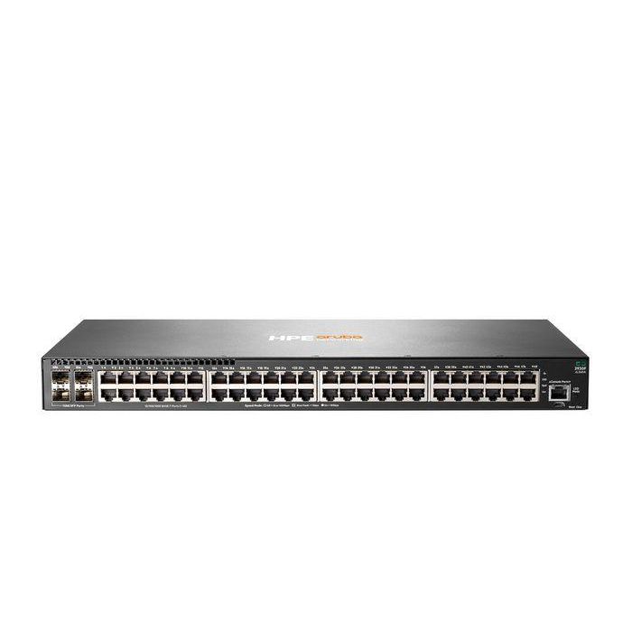 Hewlett Packard Enterprise 2930F 48G 4SFP Switch Layer 3 con PoE+, ideal para SMB y Edge, compatible con SDN y usuarios móviles