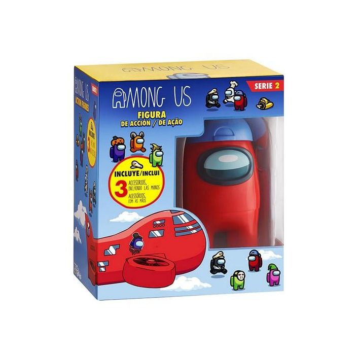 Bizak Figura de Acción Among Us de 12 cm con Accesorios Sorpresa - 4 Modelos para Coleccionar 4 Bizak Figura de Acción Among Us de 12 cm con Accesorios Sorpresa - 4 Modelos para Coleccionar 4