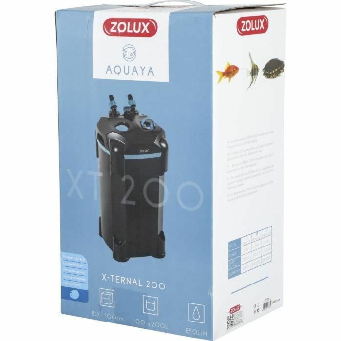 Zolux ZOL3336023265339 Filtro externo Xternal 200 para acuarios 100-200L, caudal 850L/h, 9.3W 1