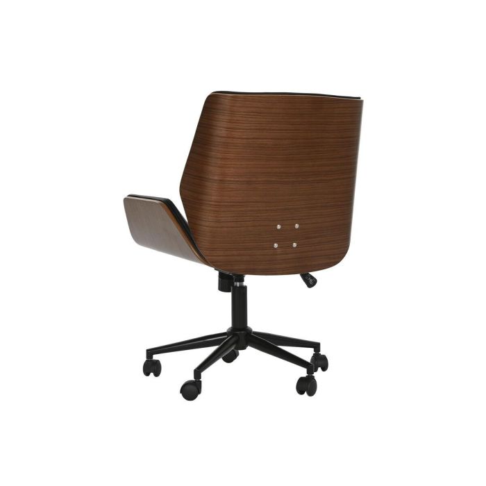 Silla Moderno DKD Home Decor Negro Marron 64 x 83 x 59.5 cm 5