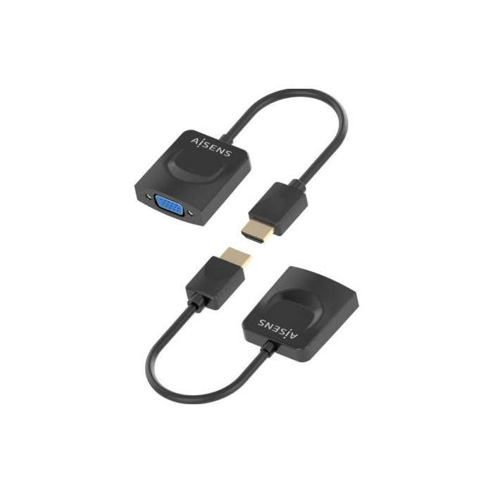 Conversor Aisens A122-0947/ HDMI Macho - SVGA Hembra/ 15cm/ Negro 2 Conversor Aisens A122-0947/ HDMI Macho - SVGA Hembra/ 15cm/ Negro 2