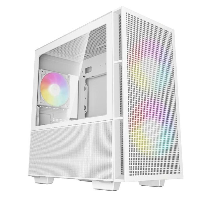 Deepcool Caja Ordenador Gaming MATX CH360 - Blanco, RGB, Vidrio Templado, Soporte Radiadores, Ventiladores Incluidos Deepcool Caja Ordenador Gaming MATX CH360 - Blanco, RGB, Vidrio Templado, Soporte Radiadores, Ventiladores Incluidos
