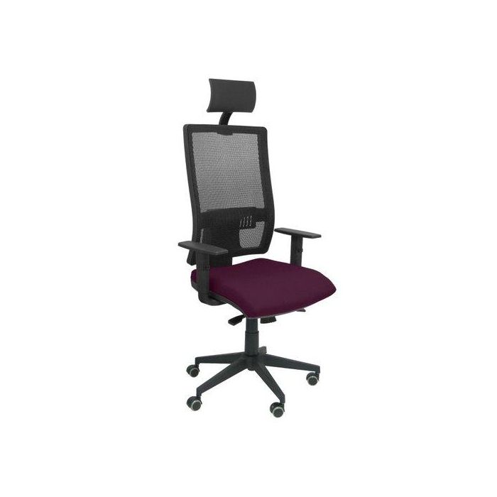 Silla Piqueras Y Crespo Horna Brazos Regulables Cabecero Incluido Mecanismo Sincro Apoyo Lumbar Respaldo Malla Transpirable Y Asiento Tapizado Bali Morado