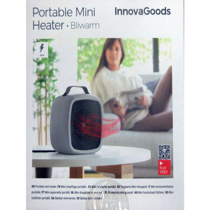 Mini Calefactor Eléctrico Portátil Bliwarm InnovaGoods 1 Mini Calefactor Eléctrico Portátil Bliwarm InnovaGoods 1