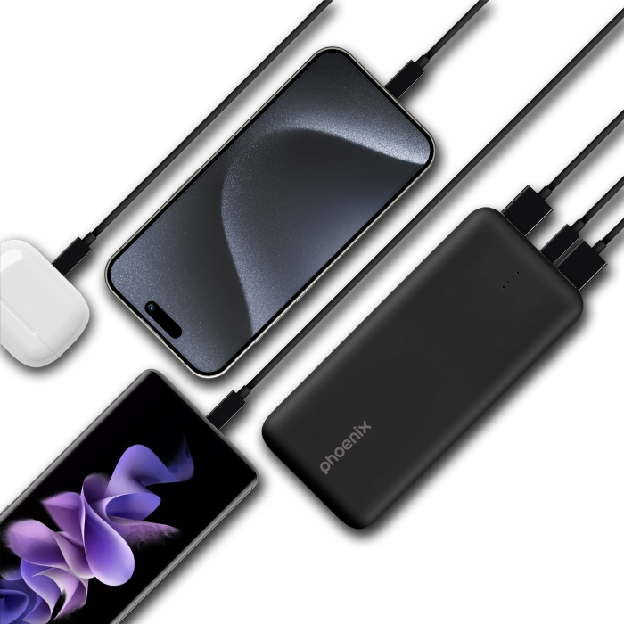Phoenix Technologies Powerbank Batería Externa 10000mAh con Quick Charge y Power Delivery, USB Tipo A y C 5 Phoenix Technologies Powerbank Batería Externa 10000mAh con Quick Charge y Power Delivery, USB Tipo A y C 5