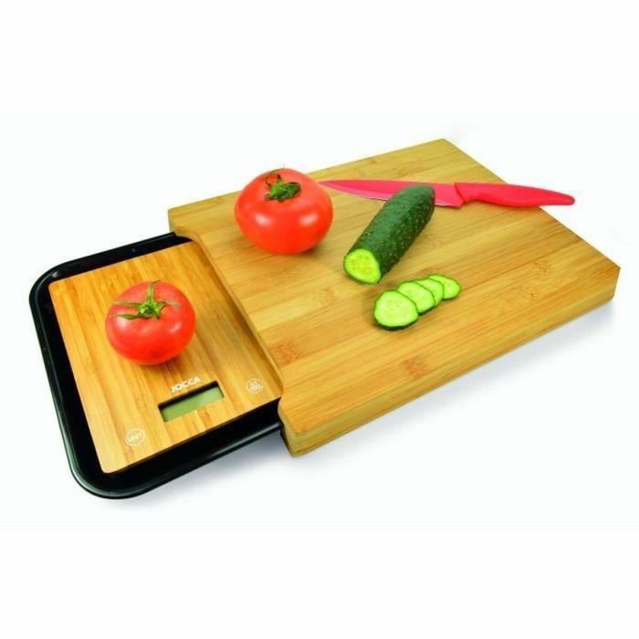 Jocca Tabla de Cortar de Bambú con Bandeja Integrada 36x27,5x4 cm - Ideal para Cortar y Servir 9 Jocca Tabla de Cortar de Bambú con Bandeja Integrada 36x27,5x4 cm - Ideal para Cortar y Servir 9