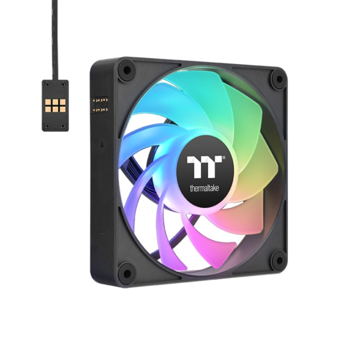 Thermaltake CT120 EX Ventilador PC 120mm ARGB Reversible para Refrigeración, Sincronizable, Pack de 3