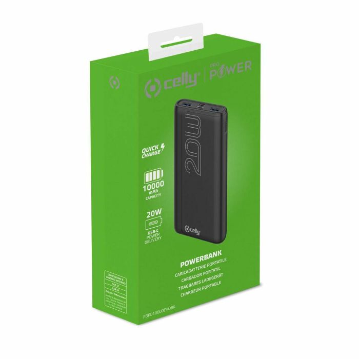 Powerbank Celly PBPD10000EVOBK Negro 1