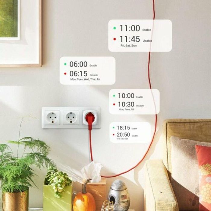 Enchufe Inteligente Ezviz T30-10B-EU 10 A 8 Enchufe Inteligente Ezviz T30-10B-EU 10 A 8