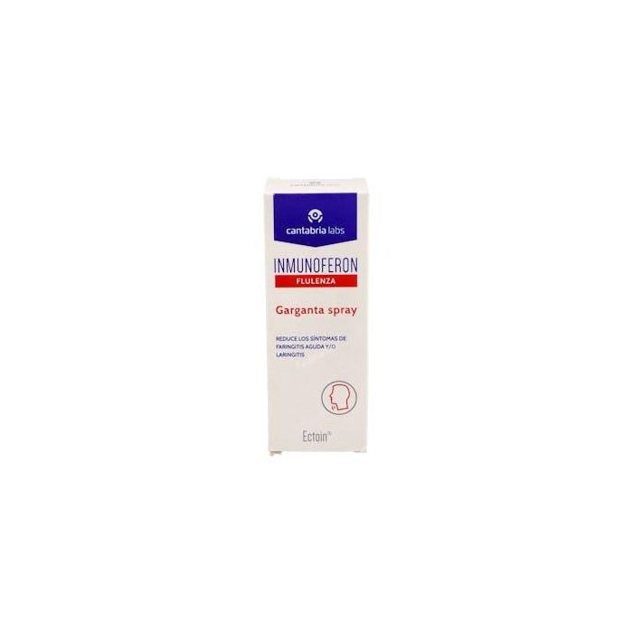 Inmunoferon Flulenza Garganta Spray con Ectoin para Alivio de Faringitis, Laringitis, Amigdalitis y Dolor de Garganta 20 ml