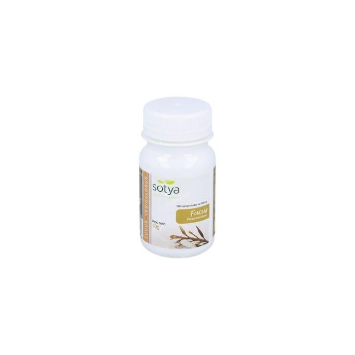 SOTYA Fucus 100 Comprimidos, Remineralizante para Sobrepeso y Celulitis. Con Yodo y Fibra de Bambú