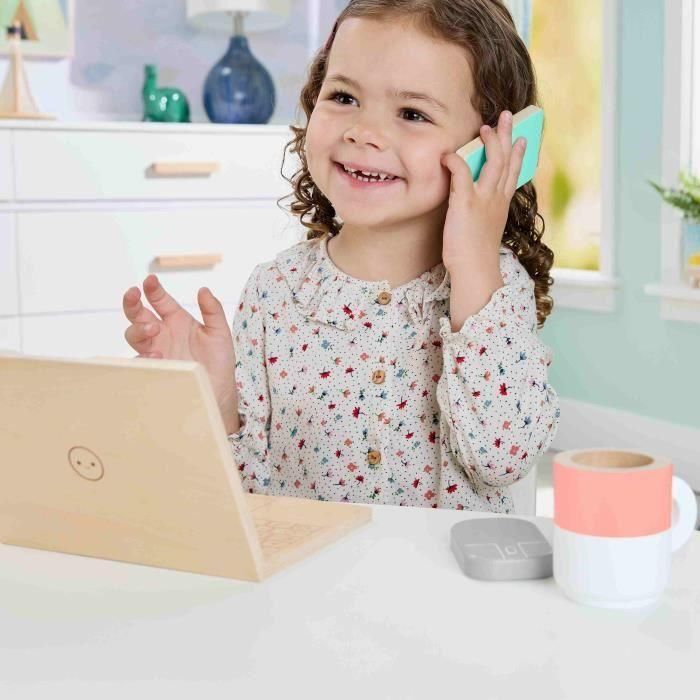 FISHER-PRICE Set de teletrabajo de madera - HXV11 4 FISHER-PRICE Set de teletrabajo de madera - HXV11 4
