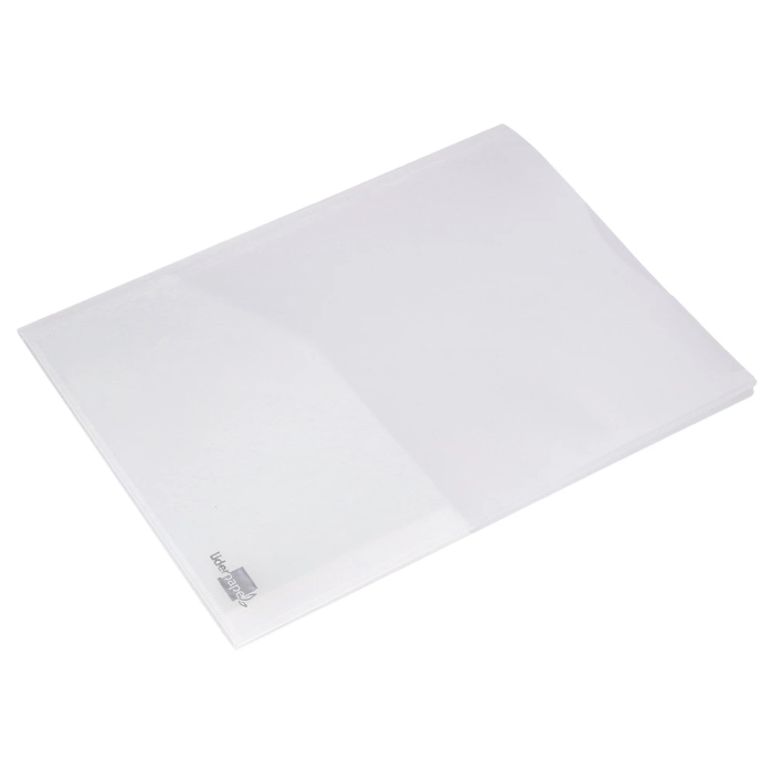 Liderpapel Carpeta Dossier con 2 Bolsas Canguro 45684 Polipropileno DIN A4 Transparente 7