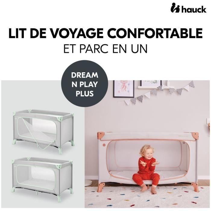 Hauck HAU1731647258466 Cuna de viaje Dream N Play Plus 60x120 cm Desde el nacimiento Plegable Azul polvoriento 1 Hauck HAU1731647258466 Cuna de viaje Dream N Play Plus 60x120 cm Desde el nacimiento Plegable Azul polvoriento 1