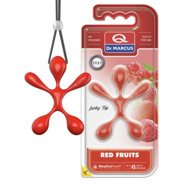 Ambientador para Coche Dr Marcus Lucky Top Frutos rojos Plástico Colgante (12 Unidades) Ambientador para Coche Dr Marcus Lucky Top Frutos rojos Plástico Colgante (12 Unidades)