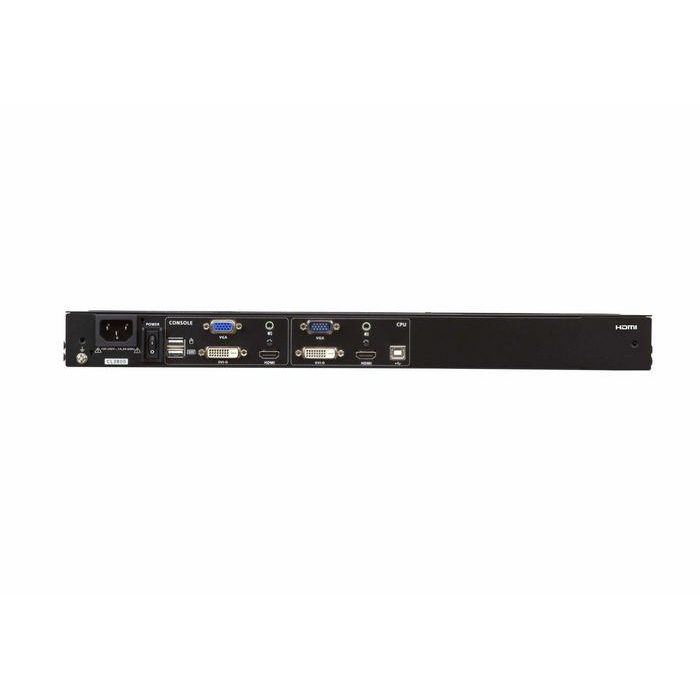 Aten CL3800 Consola KVM LCD Dual Rail Ultra Corta Pantalla Ancha USB HDMI DVI VGA para Racks Someros 5