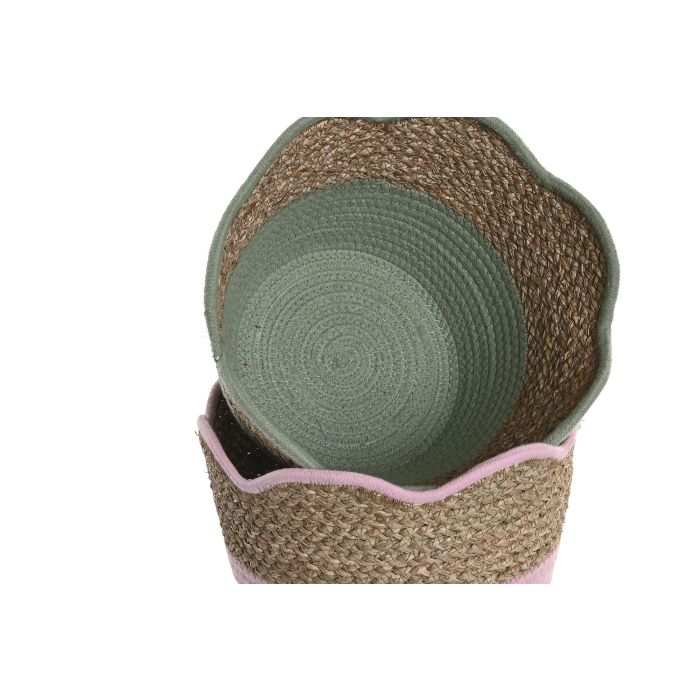 Cesta Kids DKD Home Decor Rosa Verde 26 x 20 x 26 cm (6 Unidades) 2 Cesta Kids DKD Home Decor Rosa Verde 26 x 20 x 26 cm (6 Unidades) 2