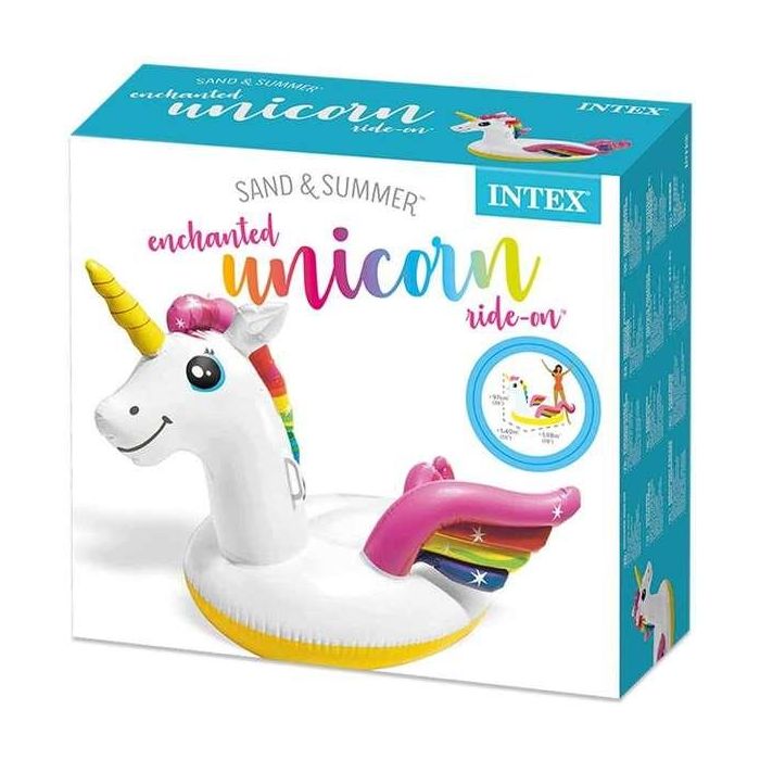 Figura hinchable unicornio 198x140x97 cm (+ 3 años) 2 Figura hinchable unicornio 198x140x97 cm (+ 3 años) 2