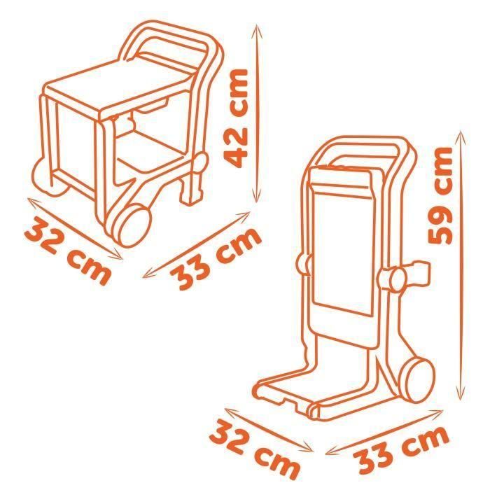 Smoby Black+Decker SMOB360219 Set de Juguete Carretilla de Mano + Caja 3 en 1 4 Smoby Black+Decker SMOB360219 Set de Juguete Carretilla de Mano + Caja 3 en 1 4