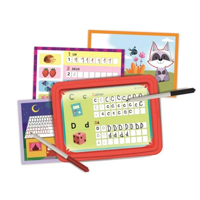 Clementoni 52673 Mi Taller de Escritura - Juego para Aprender el Alfabeto, Palabras y Desarrollar Habilidades Manuales 1