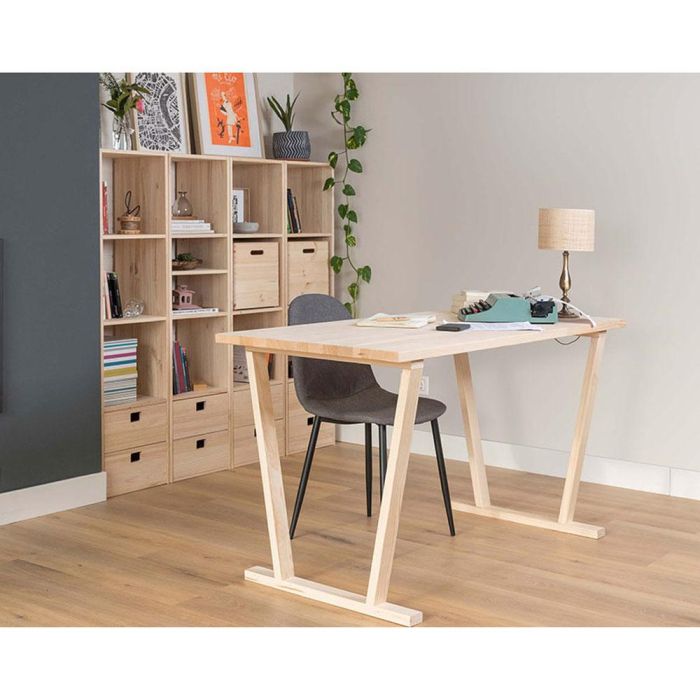 Astigarraga Pata de Madera Bok 4 Posiciones 75x64x5,8cm para Mesa o Escritorio 6