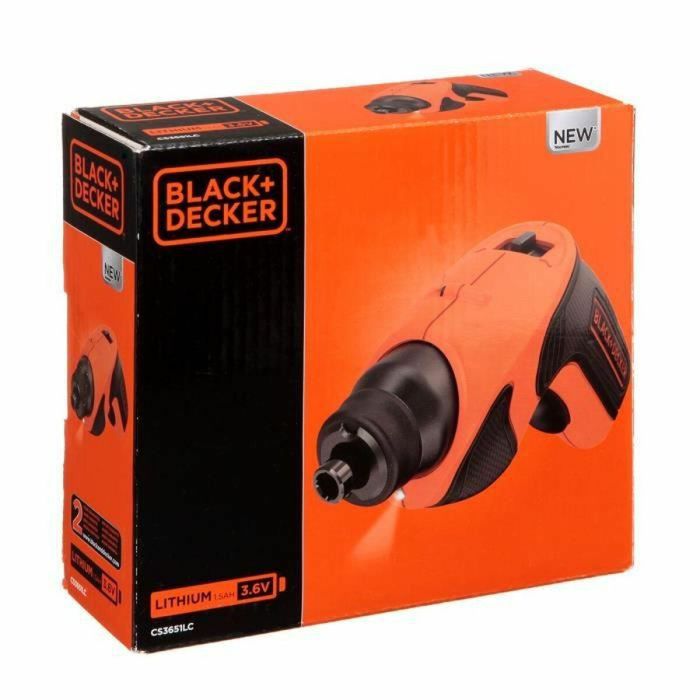 Black + Decker Destornillador 3,6V Litio 1.5 Ah 5