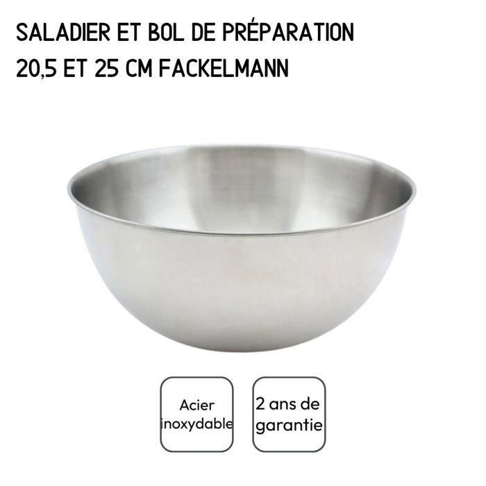 Juego de 2 ensaladeras y cubiertos para ensalada - FACKELMANN - 20,5 y 25 cm 5 Juego de 2 ensaladeras y cubiertos para ensalada - FACKELMANN - 20,5 y 25 cm 5