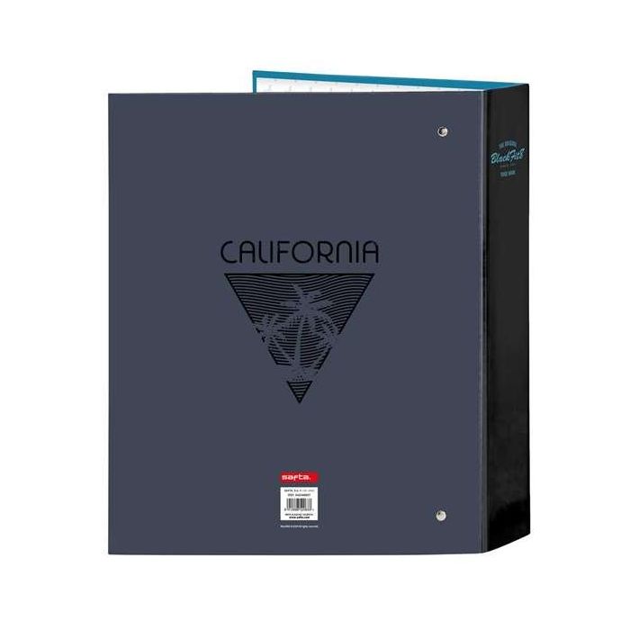 Carpeta de anillas BlackFit8 California Azul Negro A4 27 x 33 x 6 cm 1 Carpeta de anillas BlackFit8 California Azul Negro A4 27 x 33 x 6 cm 1