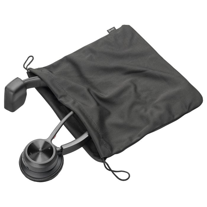 Poly Voyager 4310 Auriculares Inalámbricos para Microsoft Teams, con Micrófono, Bluetooth, Negro, Incluye Adaptador BT700 y Base de Carga 2