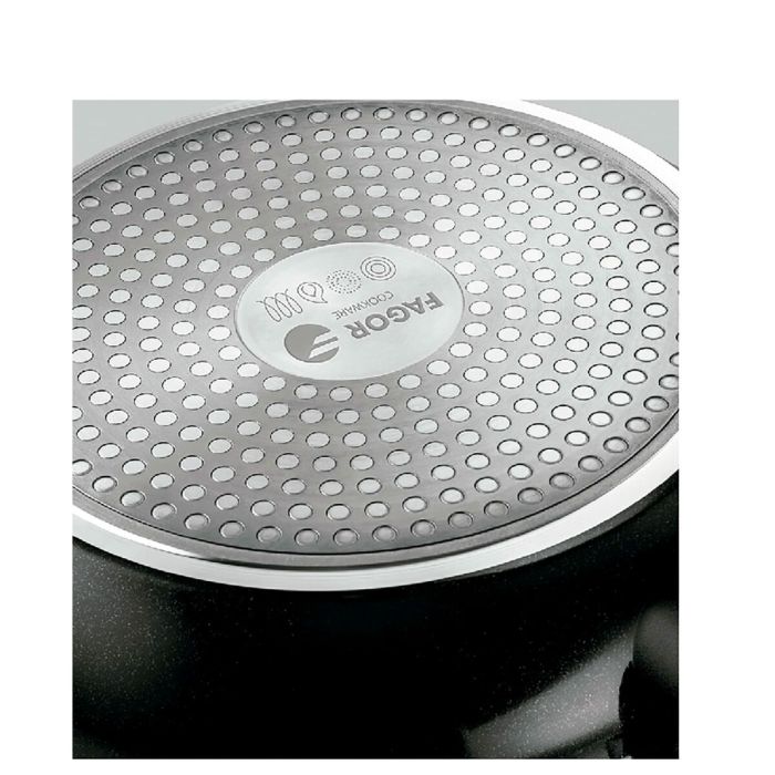 Olla con Tapa Fagor VIVANT 20 NEGRA Negro Aluminio 6 L 2 Olla con Tapa Fagor VIVANT 20 NEGRA Negro Aluminio 6 L 2