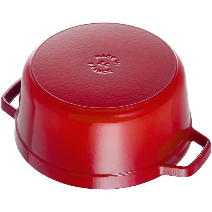 Staub La Cocotte 26cm rund. Kirsch-rot. Gusseisen 4