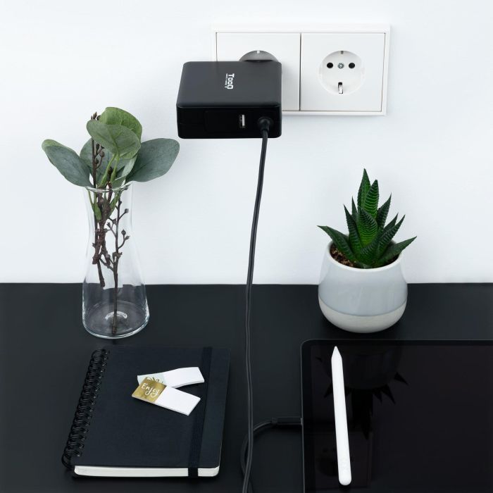 Tooq TQLC-USBC90PD Cargador Portátil USB Tipo-C 90W Power Delivery 3.0 Voltaje Automático 5-20V 3