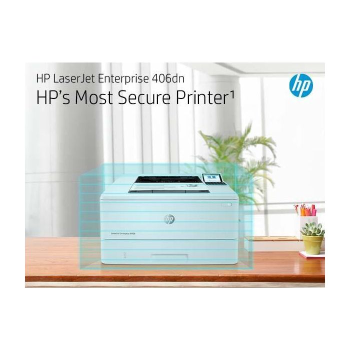 HP LaserJet Enterprise M406dn Impresora Láser Monocromo con JetIntelligence 10 HP LaserJet Enterprise M406dn Impresora Láser Monocromo con JetIntelligence 10