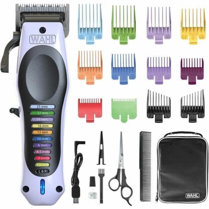 Cortapelos WAHL ColorPro inalámbrico de litio, 240 V, 120 min, blanco/negro 5 Cortapelos WAHL ColorPro inalámbrico de litio, 240 V, 120 min, blanco/negro 5
