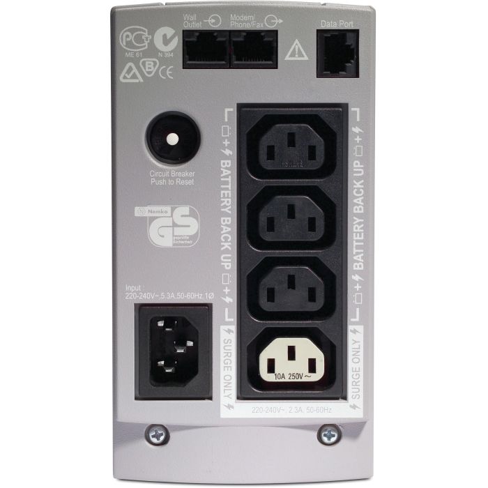 APC Back-UPS CS Sistema de Alimentación Ininterrumpida (UPS) 0.35 kVA 210 W 4 Salidas AC BK350EI 1 APC Back-UPS CS Sistema de Alimentación Ininterrumpida (UPS) 0.35 kVA 210 W 4 Salidas AC BK350EI 1