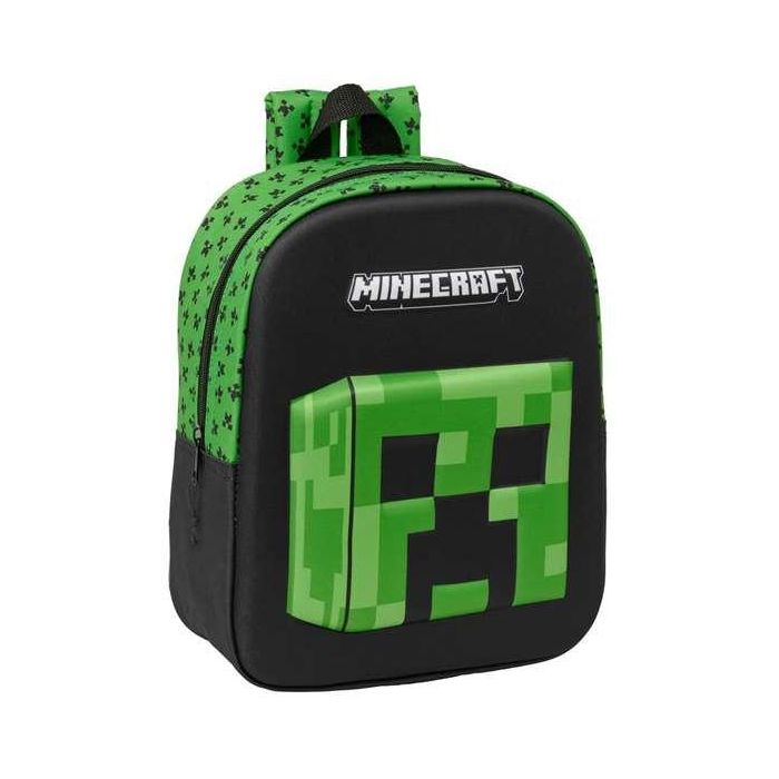 Safta Mochila Escolar 3D Minecraft para Guardería 22x27x10 cm - Para Niños a partir de 3 años Safta Mochila Escolar 3D Minecraft para Guardería 22x27x10 cm - Para Niños a partir de 3 años