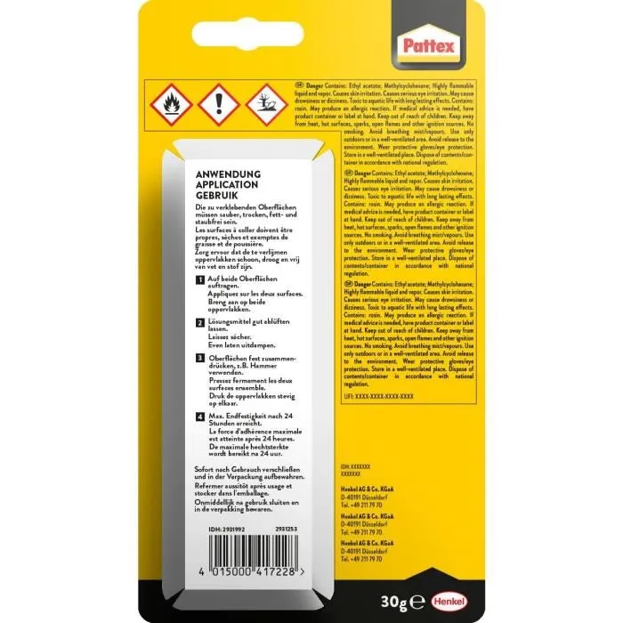 Pattex Pegamento para Zapatos Especiales 30gr - Unión Flexible y Resistente al Agua para Cuero y Caucho Pattex Pegamento para Zapatos Especiales 30gr - Unión Flexible y Resistente al Agua para Cuero y Caucho