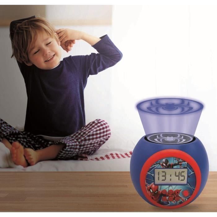 SPIDER-MAN Función de temporizador de proyector de reloj despertador LEXIBOOK 3 SPIDER-MAN Función de temporizador de proyector de reloj despertador LEXIBOOK 3