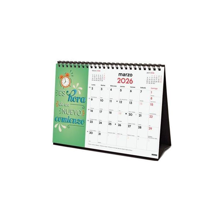 Finocam Calendario Sobremesa S-210x150 mm 2026 Planificar Anotaciones Imágenes Frases Inspiradoras