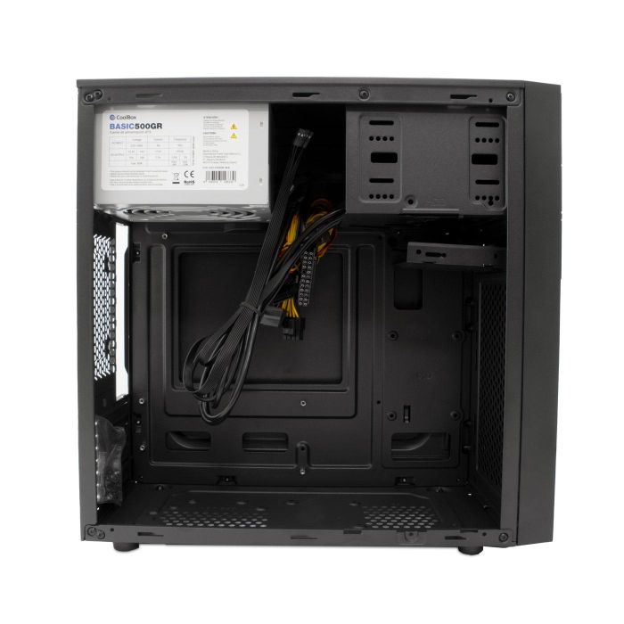 Coolbox Caja Ordenador M580 Micro-ATX FTE.B500GR-S - 2x USB 3.0, Audio HD, Lector de Tarjetas, Soporte para Ventiladores 2