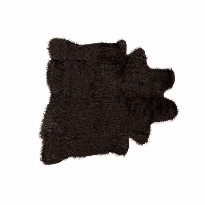 DKD Home Decor Alfombra de Pelo Largo Estilo Alpino Marrón Poliéster 550 gsm, Lavable a Máquina en Frío, 150 x 160 cm, 2 cm Alto 0 DKD Home Decor Alfombra de Pelo Largo Estilo Alpino Marrón Poliéster 550 gsm, Lavable a Máquina en Frío, 150 x 160 cm, 2 cm Alto 0