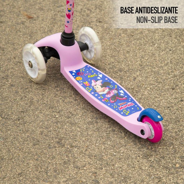 Patinete Scooter Minnie Mouse Goma Metal Plástico 1