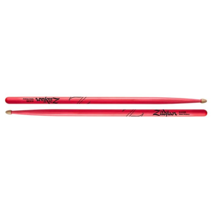 Baquetas Zildjian 5A Hickory Neon Rosa Baquetas Zildjian 5A Hickory Neon Rosa