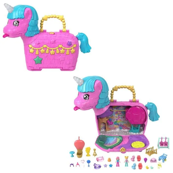Mattel Polly Pocket Cofre Unicornio Partyland HYD96 Juguete con Muñecas y Accesorios 0 Mattel Polly Pocket Cofre Unicornio Partyland HYD96 Juguete con Muñecas y Accesorios 0