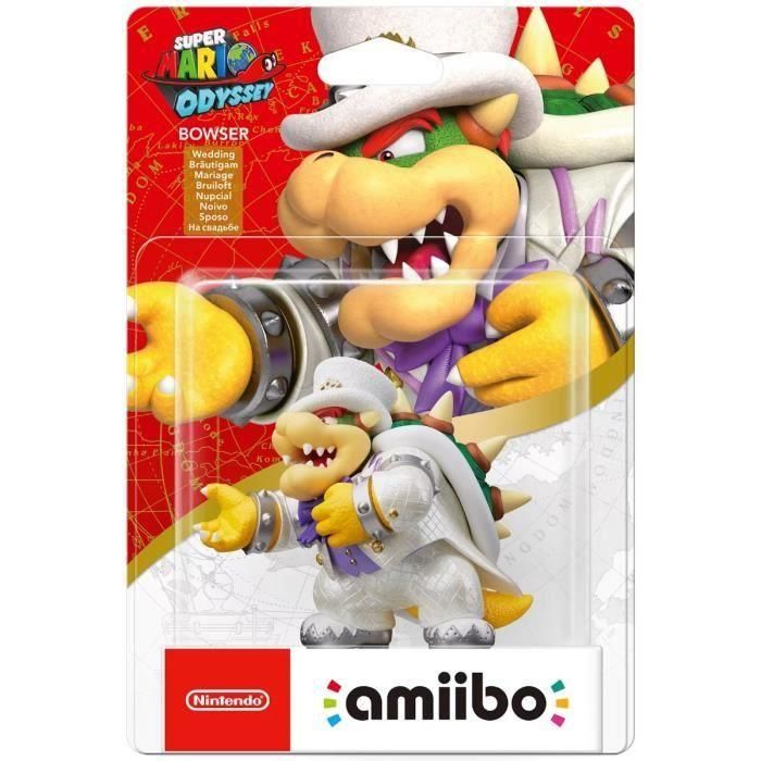 Estatuilla Colección amiibo Super Mario Odyssey - Bowser en traje de novia