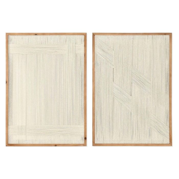 Cuadro Urban DKD Home Decor Natural Blanco 2.5 x 70 x 50 cm (2 Unidades) Cuadro Urban DKD Home Decor Natural Blanco 2.5 x 70 x 50 cm (2 Unidades)