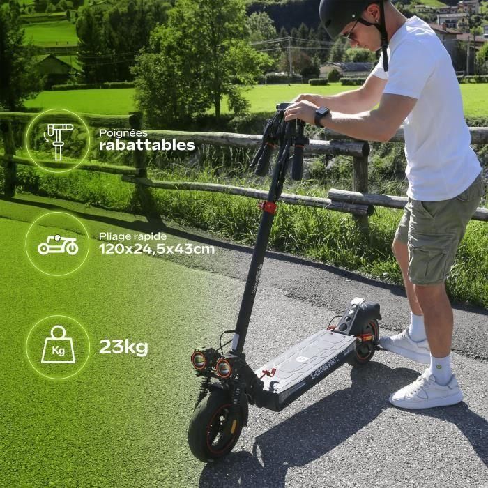Patinete eléctrico todo terreno - URBANGLIDE - ECROSS PRO 2 - 10 - 48V - 800 W - 13Ah - Autonomía 50KM 3 Patinete eléctrico todo terreno - URBANGLIDE - ECROSS PRO 2 - 10 - 48V - 800 W - 13Ah - Autonomía 50KM 3
