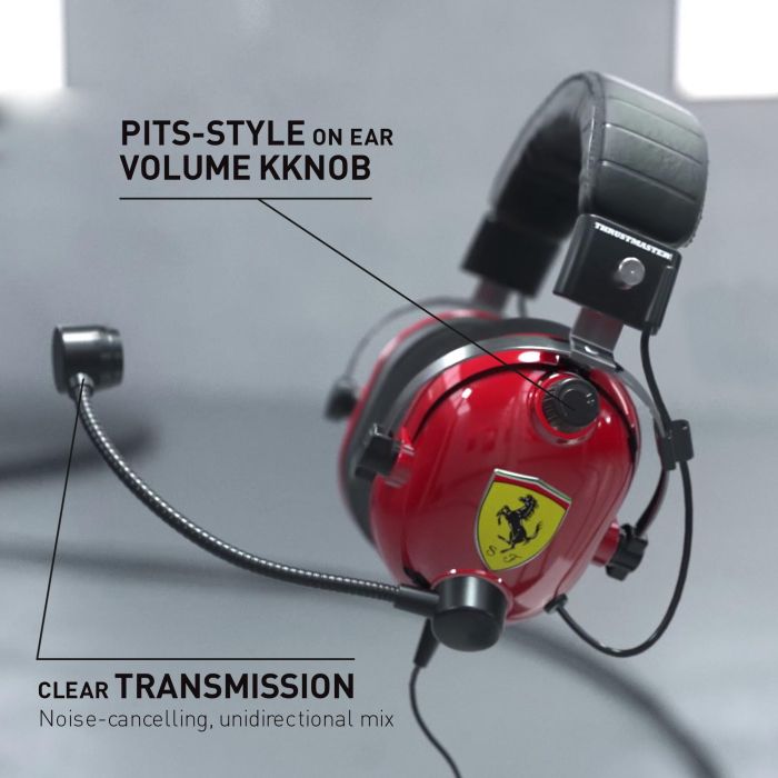 Auricular con Micrófono Gaming Thrustmaster Rojo 3 m 2 Auricular con Micrófono Gaming Thrustmaster Rojo 3 m 2